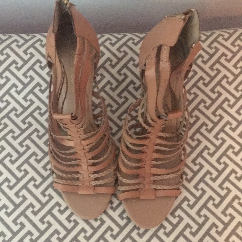 BCBG Leather Summer High Heels